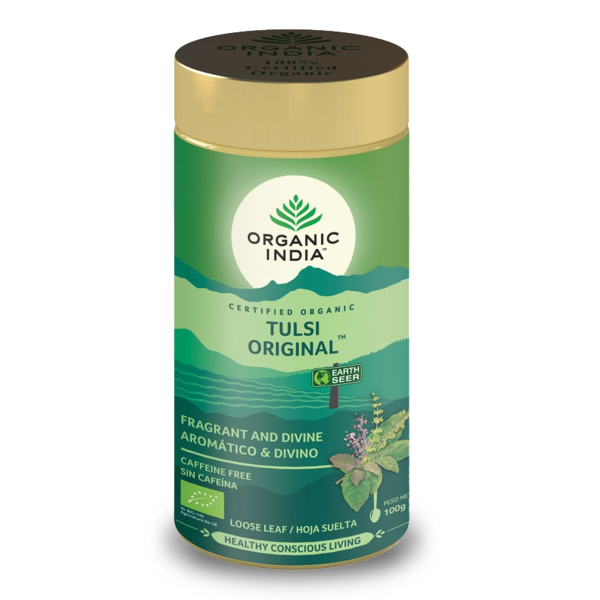INDIAVEDA- TULSI ORIGINAL TIN 100 G